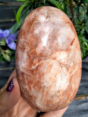 Crystal Peach Moonstone Freeform