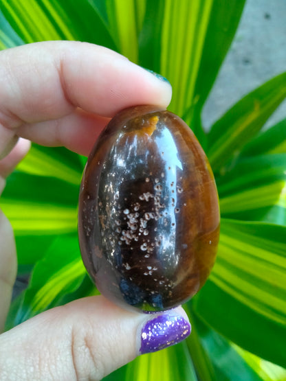 Tiger Eye Crystal Egg