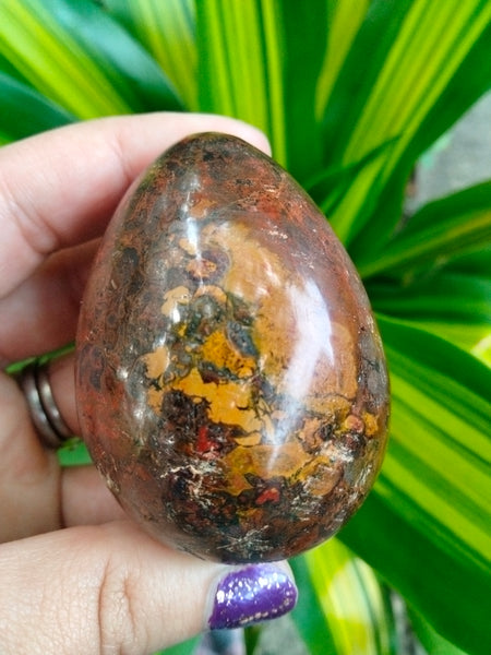 Ocean JASPER crystal EGG