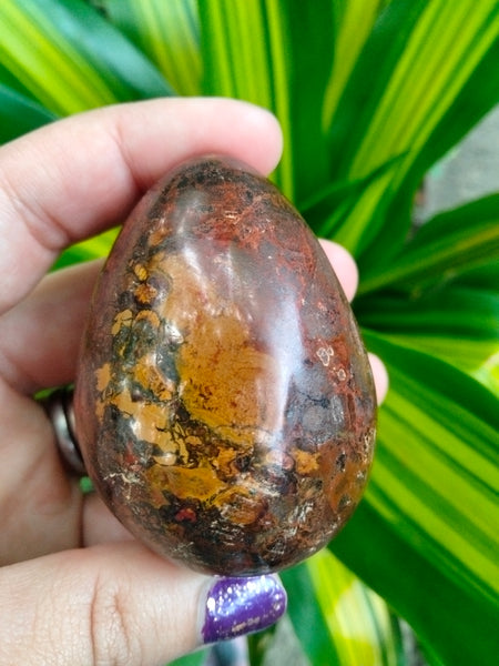 Ocean JASPER crystal EGG