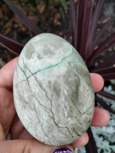 Green Moonstone Crystal Egg