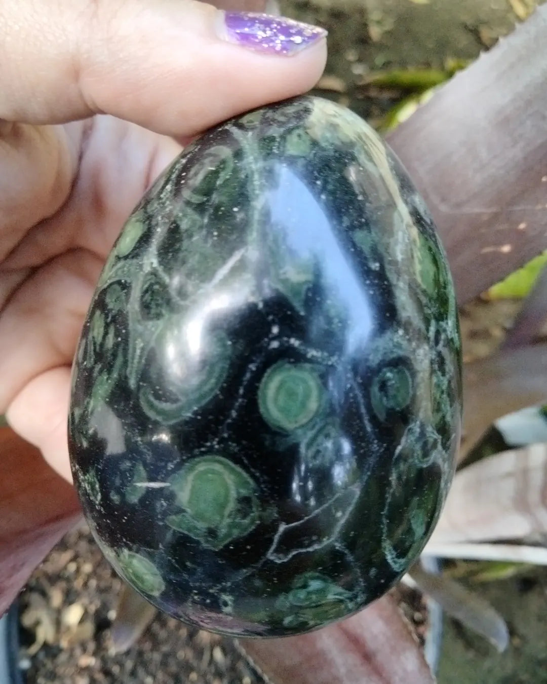 Kambaba Jasper Crystal Egg