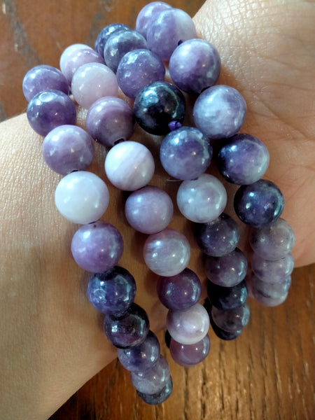 Lepidolite stone Crystal Bracelet