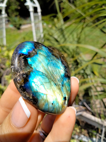 Labradorite Heart