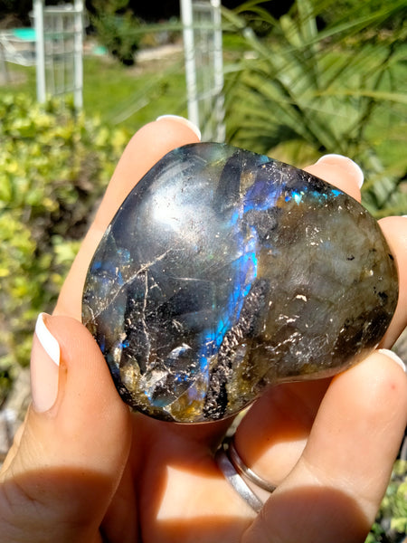 Labradorite Heart