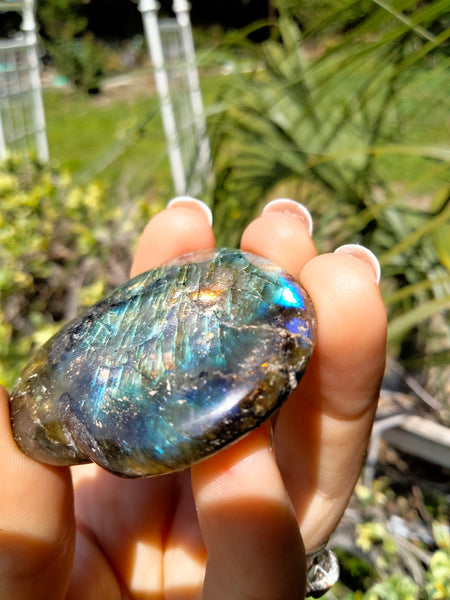 Labradorite Heart