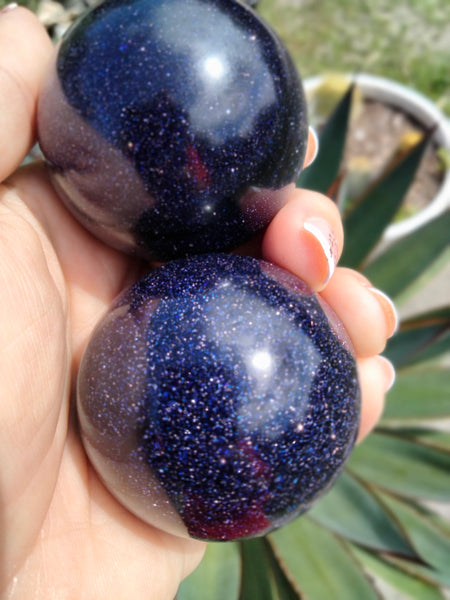 Blue Goldstone Sphere