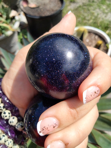 Blue Goldstone Sphere