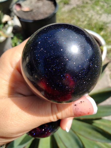 Blue Goldstone Sphere