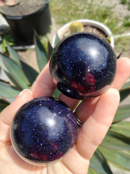 Blue Goldstone Sphere