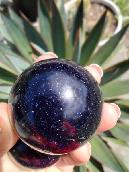 Blue Goldstone Sphere