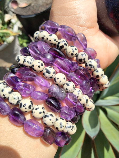 Amethyst Tumbled Crystal bracelet