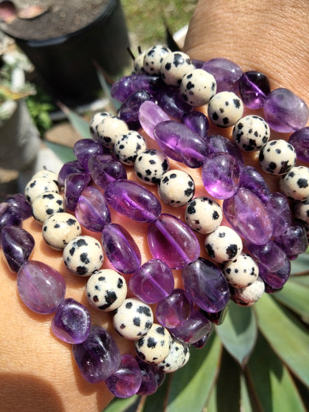 Amethyst Tumbled Crystal bracelet