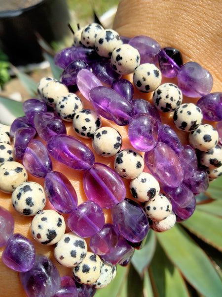 Amethyst Tumbled Crystal bracelet