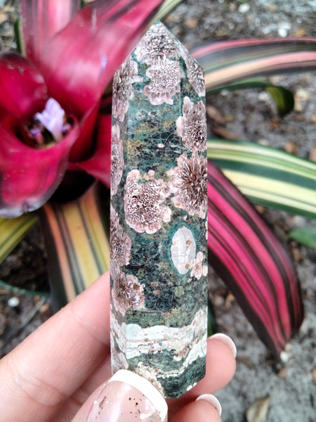 Rainforest Jasper with Dendritic Flowers