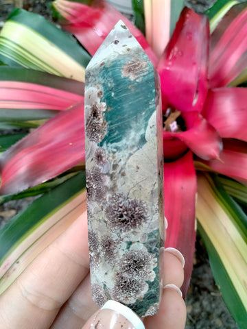 Rainforest Jasper with Dendritic Flowers