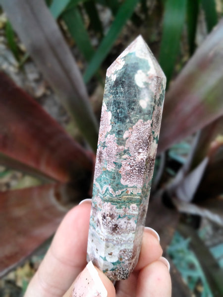 Rainforest Jasper with Dendritic Flowers