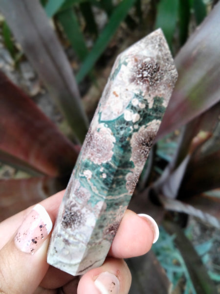 Rainforest Jasper with Dendritic Flowers