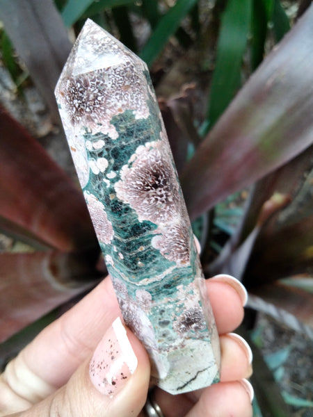 Rainforest Jasper with Dendritic Flowers