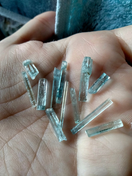 Aquamarine Raw Crystal Shards