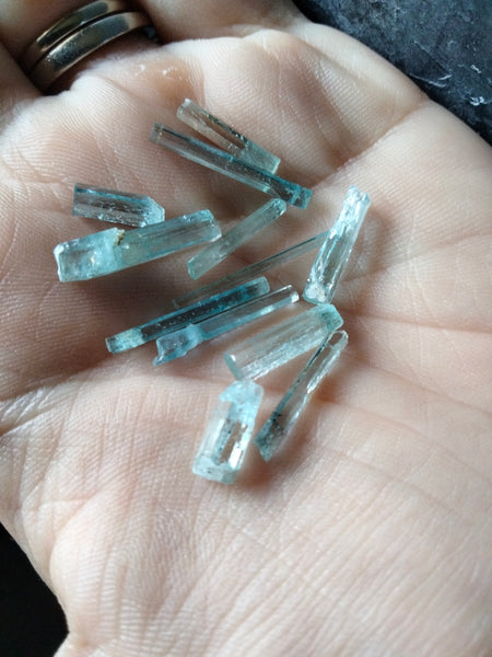 Aquamarine Raw Crystal Shards