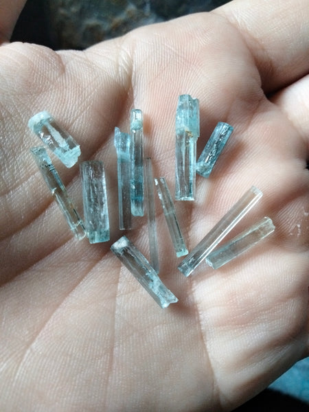 Aquamarine Raw Crystal Shards