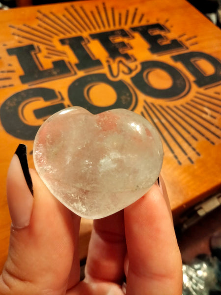 Clear Quartz Crystal heart