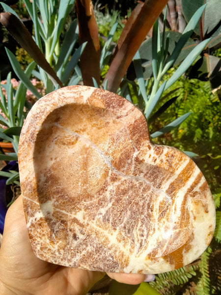 Chocolate Calcite Crystal Bowl