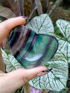 Fluorite Crystal Heart Bowl