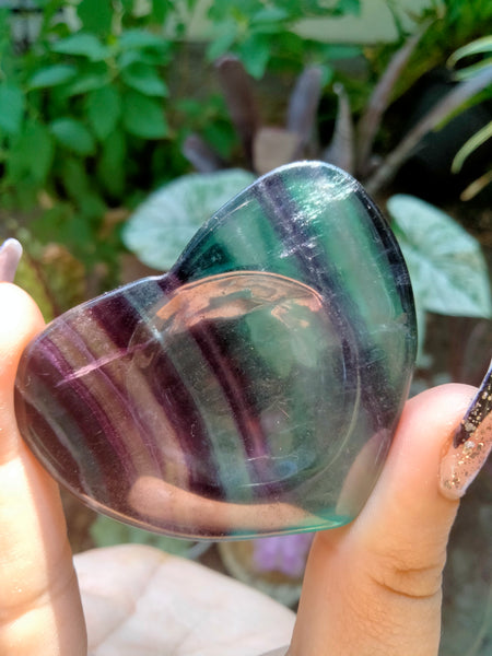 Fluorite Crystal Heart Bowl