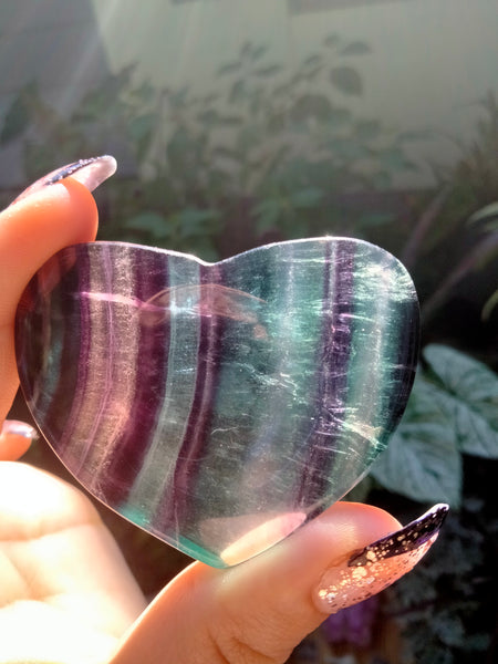 Fluorite Crystal Heart Bowl