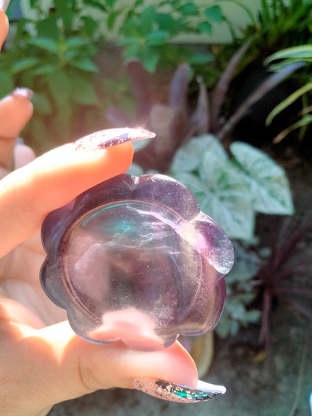 Fluorite Crystal Flower Bowl