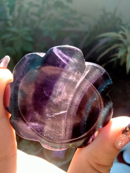 Fluorite Crystal Flower Bowl