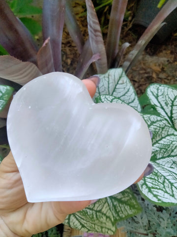 Selenite Crystal Heartshaped Bowl