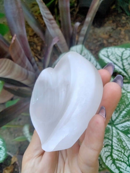 Selenite Crystal Heartshaped Bowl