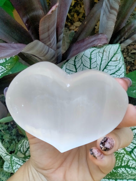 Selenite Crystal Heartshaped Bowl