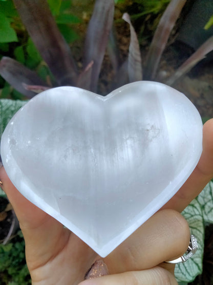 Selenite Crystal Heartshaped Bowl