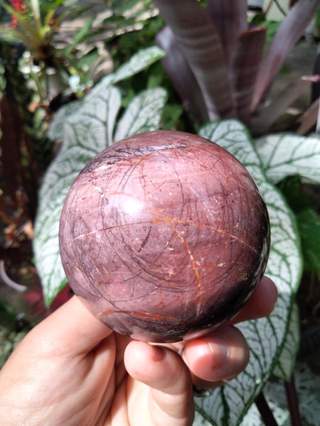 Cherry Creek in Jasper sphere