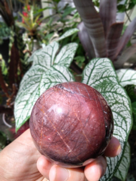 Cherry Creek in Jasper sphere