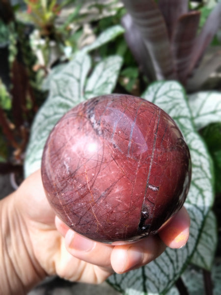 Cherry Creek in Jasper sphere