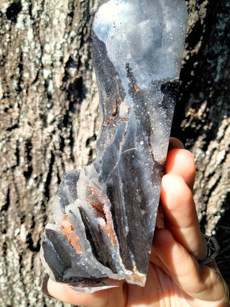 Sphalerite Dragon Druzy & Quartz Druzy Tower