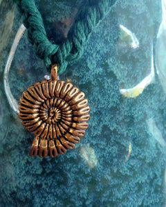 Mermaid Hemp Necklace with Shell pendant by Peacemade