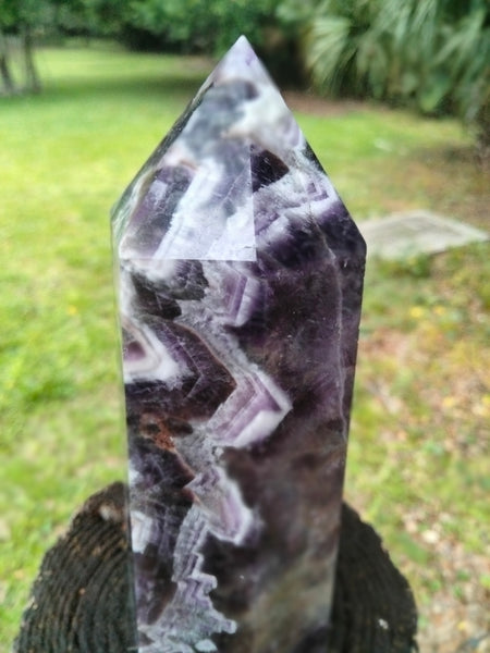 Amethyst Tower Chevron Druzy