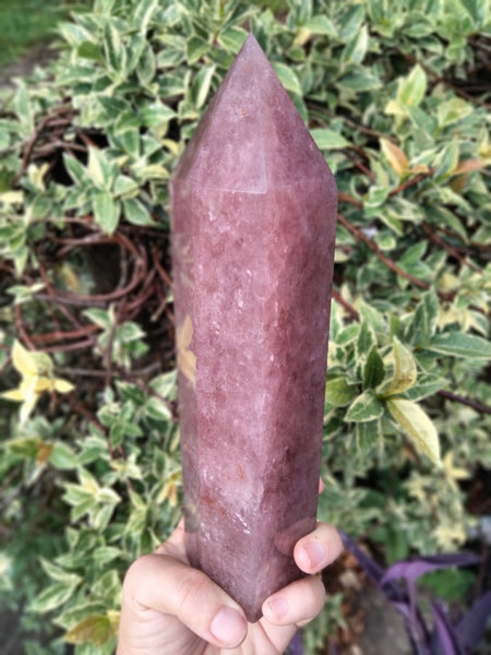 Strawberry Quartz Crystal Tower