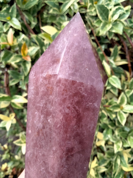 Strawberry Quartz Crystal Tower