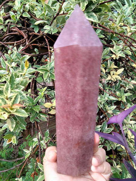 Strawberry Quartz Crystal Tower