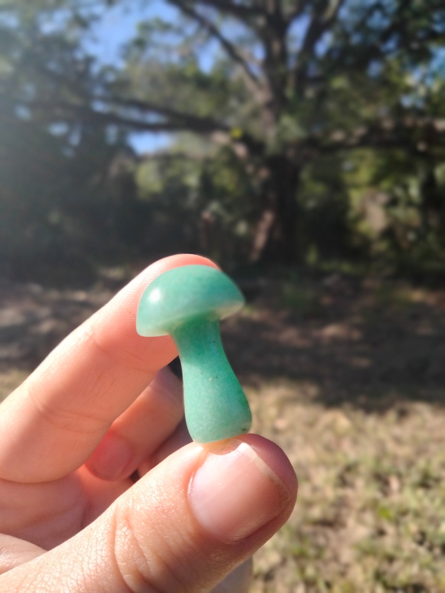 Green Adventurine Crystal Mushroom