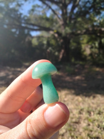 Green Adventurine Crystal Mushroom