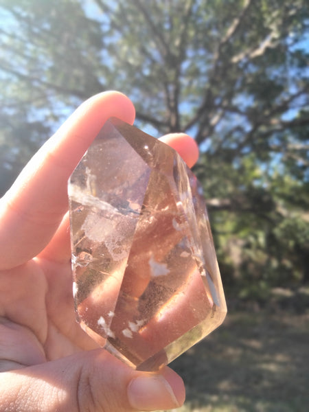 Smokey Quartz phantoms, rainbows, Freeform