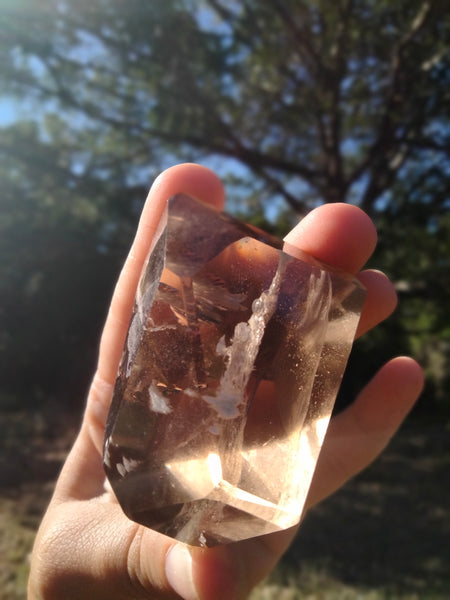 Smokey Quartz phantoms, rainbows, Freeform